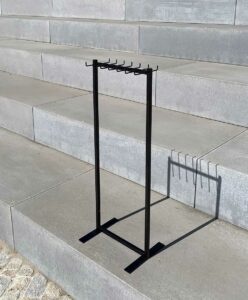 belts & scarfs rack - black metal